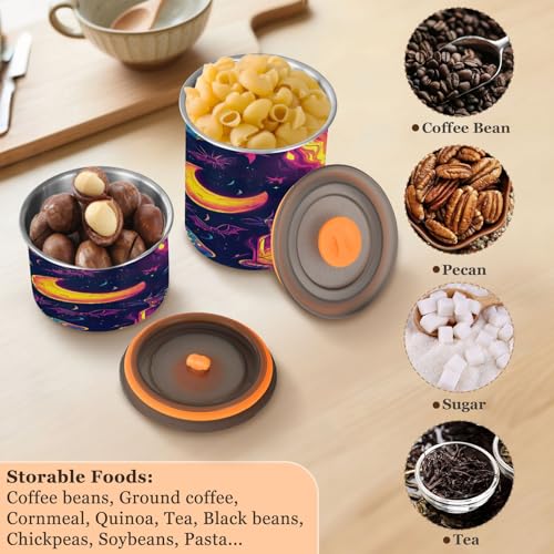 Envase de café hermético de acero inoxidable 17oz miniatura 5
