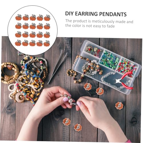 Pendentifs Citrouille Alliage indispensables pour fabriquer 80 bijoux Halloween - 2
