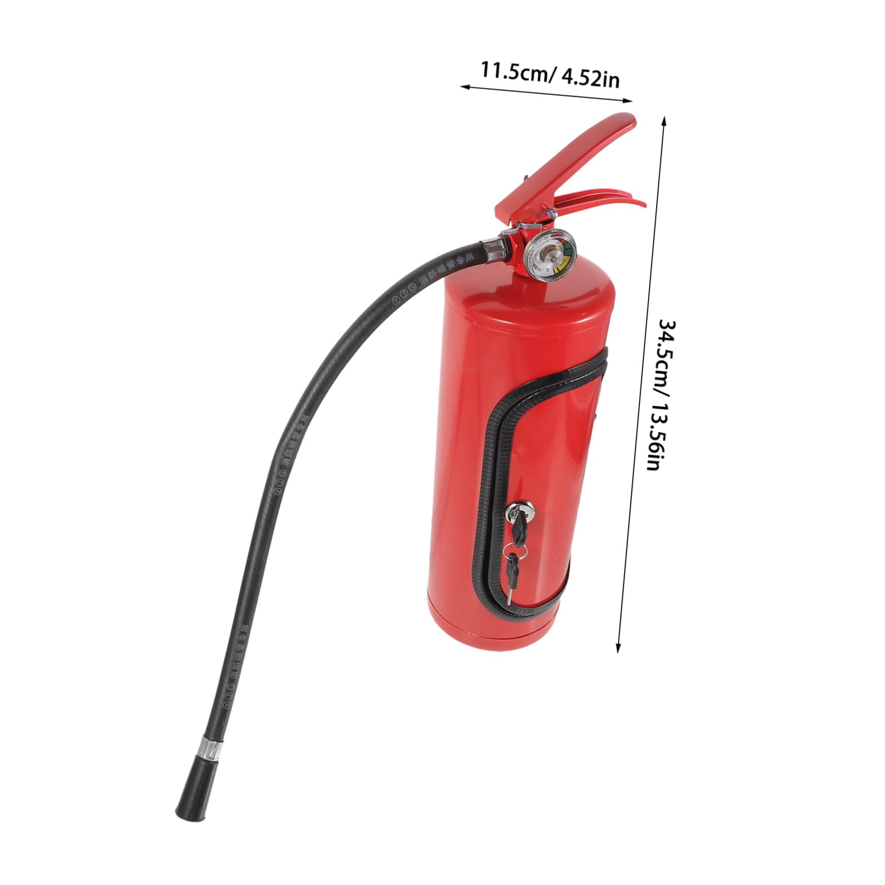 BETOOKY Feuerlöscher Weinkiste Metall Rotwein Aufbewahrungsbox Geschenk Feuerwehrmann Dekorativer Weinhalter für Zuhause und Bar