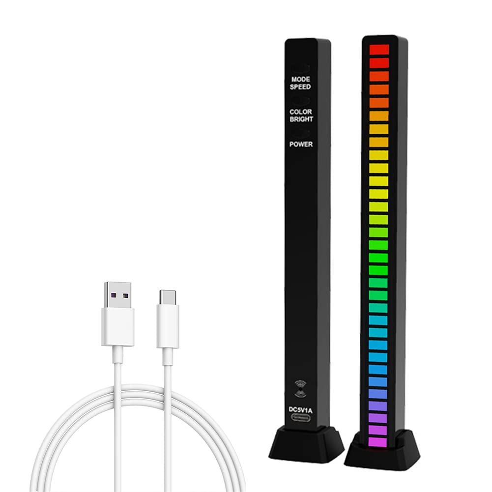 2 pz?ck Pickup Auto RGB Vocale Attivato Ritmo Luce, Livello Suono Attivato