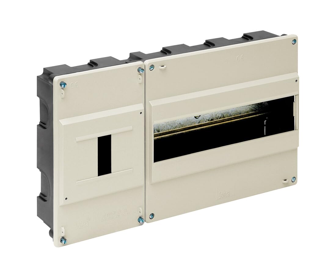 Coffret encastrable ICP ivoire pour installation électrique jusqu'à 12 modules