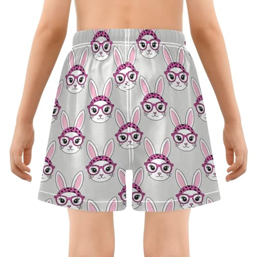 Short de bain pour garçon Yuiboo magenta avec doublure respirante taille 4T