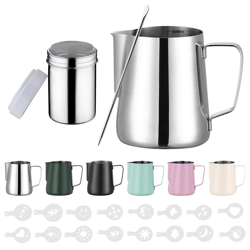 milksyrup Zuquik 600 ml Milk Jug Stainless Steel Barista Milk Jug with