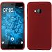 Produktbild PhoneNatic Case kompatibel mit HTC U Play - rot Silikon Hülle matt + 2 Schutzfolien