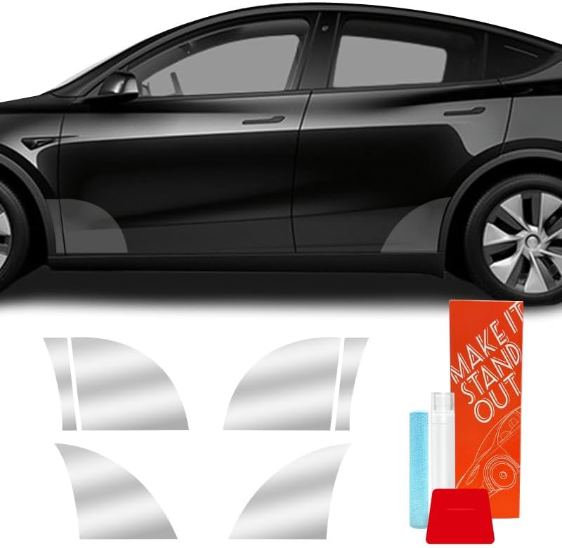 Kstars 6 PCS Paint Protection Film for Cars Compatible with Model Y Accessories 2021-2025, PPF is Precut Clear High-Clarity Transparency