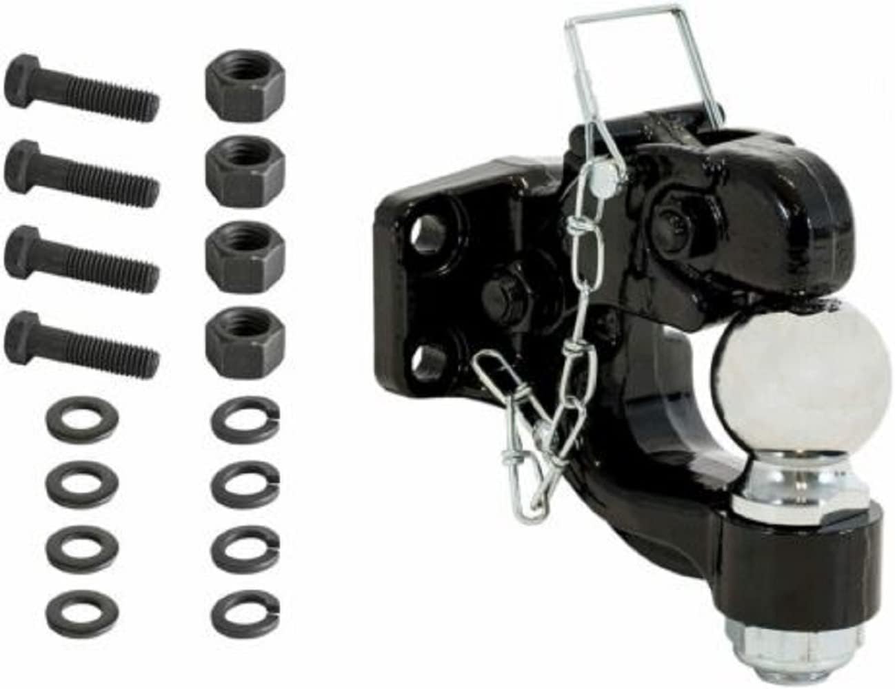 DUAL PINTLE HOOK 2" BALL COMBO TRAILER HITCH TOWING 8 TON CAPACITY,Jikkolumlukka