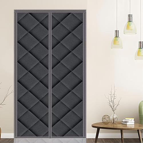 JIOHBC ���փh�A�J�[�e�� �h�� �}�O�l�b�g�g�� ����R�b�g���Ԏd�؂� ���t���ȒP ������ �~�͒g �f�M �h�� �h�� �h�� �K�i ���r���O���[�� �p�e�B�I �K���[�W�i�u���b�N-A�C60X180cm�j