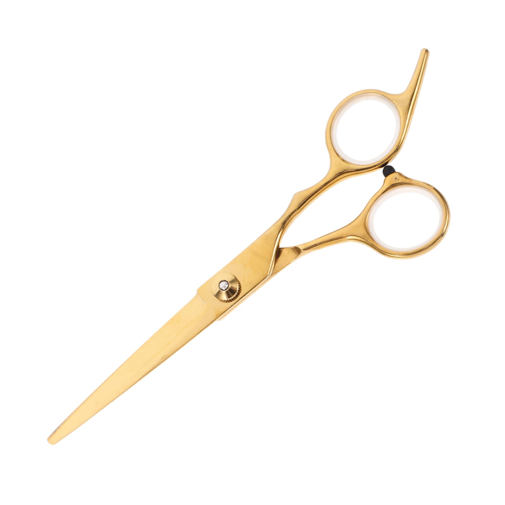 Ipetboom 1Pc Effort Saving Hair Cutting Scissors Durable Golden Hair Trimming Tool with Smooth Surface Ergonomic Design for Comfortable Use