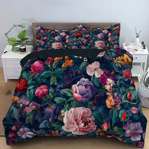Housse de couette lavable grand teint pour lit junior 140x200cm microfibre douce