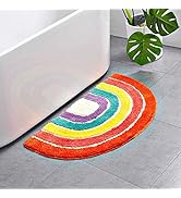 Ukeler Bath Rug for Bathroom Non Slip Absorbent Bath Mat Washable Entrance Rug Door Mat Colorful ...