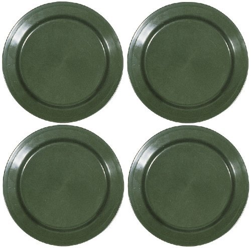 4 x Polypropylene Camping Plates by Mil-Com