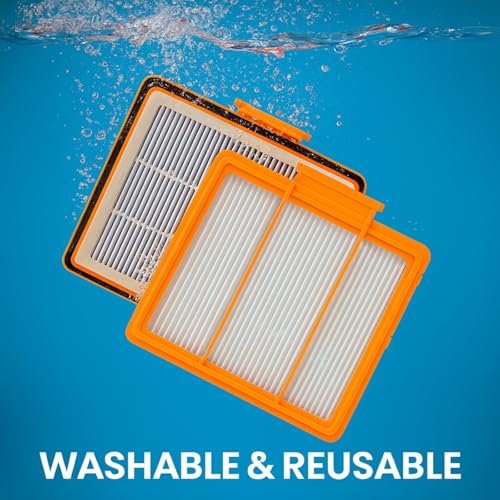 Image of Nispira AV2501AE True HEPA Vacuum Filter for Shark AV2501S RV2502AE RV2520AOUS AV2510AOUS AV2511AE RV2610WA RV2300 RV2610WD 137KY2500 UR2500SR XPRFRV2500 12 Pack