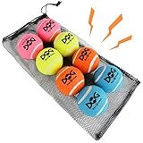 INSUM Large Squeaky Tennis Balls for Dogs - 8 Pack...