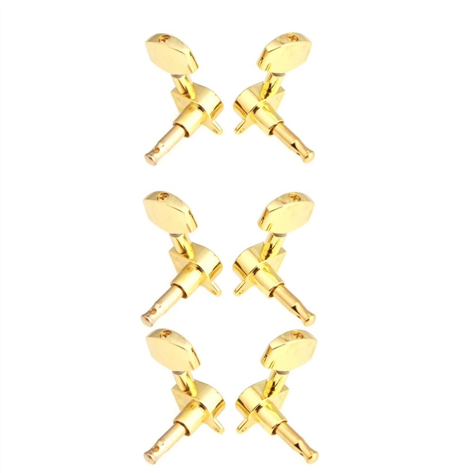 FLFL Gitarren-Mechaniken 6 Teile/Satzgold Versiegelte Gitarrenstring Tuning Pegs Tuner Maschinenköpfe 3L 3R. Gitarrenteile