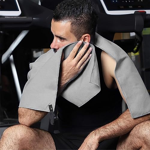 6 Pezzi Asciugamano Microfibra Palestra Uomo Donna...