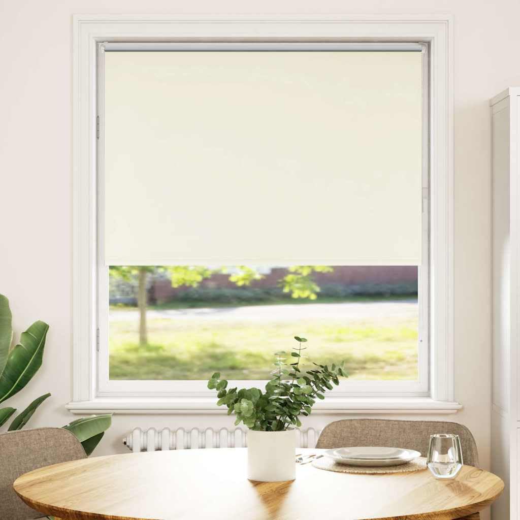 Verdunkelungsrollo, 110,7 cm, Elfenbeinfarben | 100 % Polyester, leicht zu reinigen, Wand- oder Fenstermontage, Kindersicherung