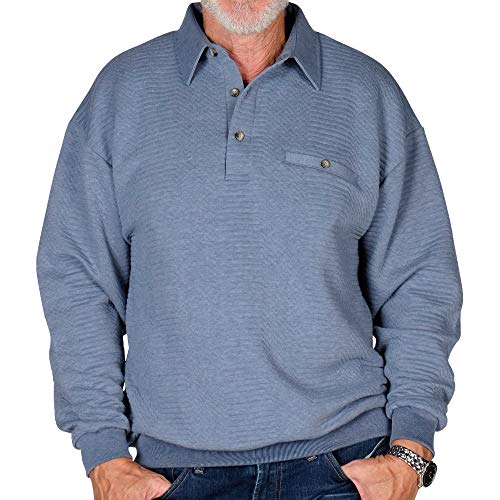 LD Sport Solid Textured Banded Bottom Long Sleeve Shirt - 3 Shirts Bundled2