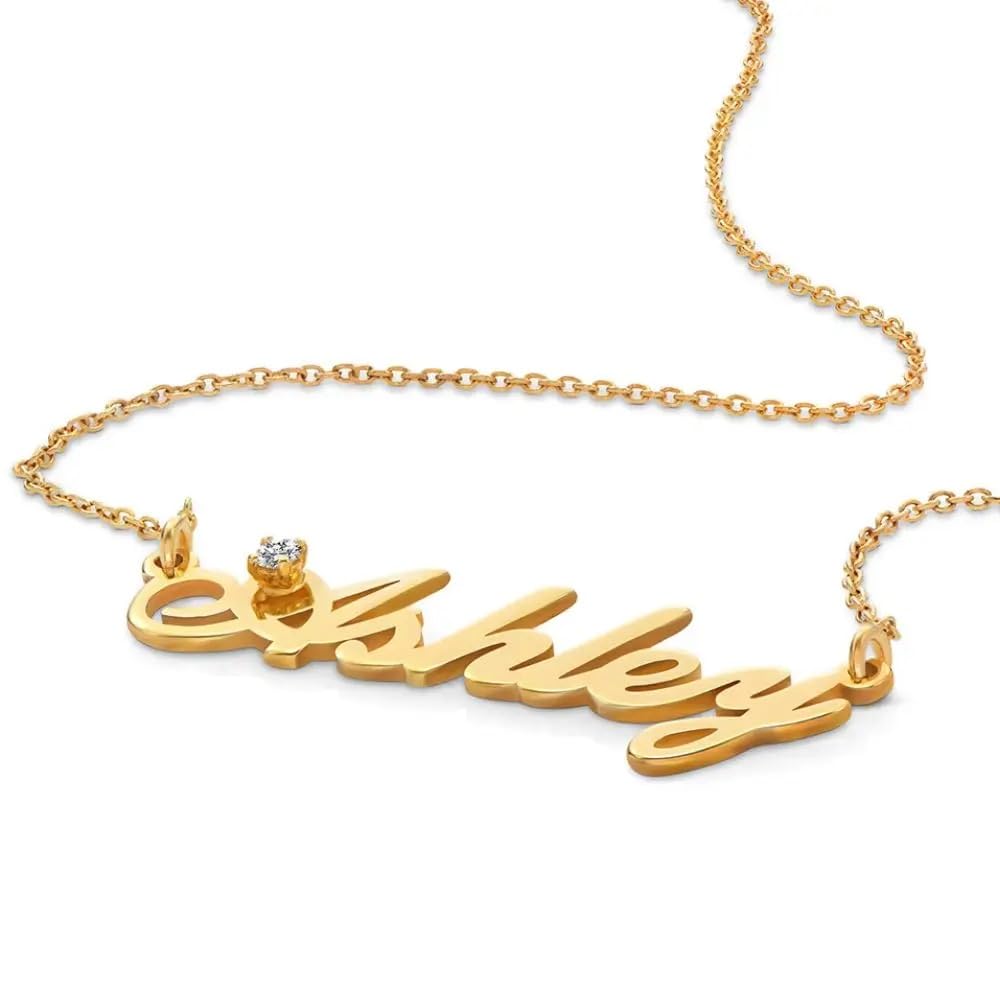 MyNameNecklace Personalized Diamond Name Necklace