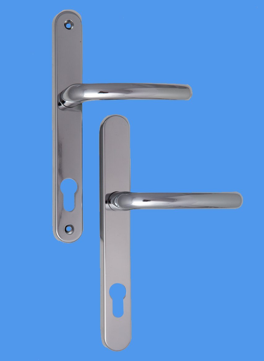 Blenheim Door Handles for Upvc in Hardex Chrome, 92mm / 243mm
