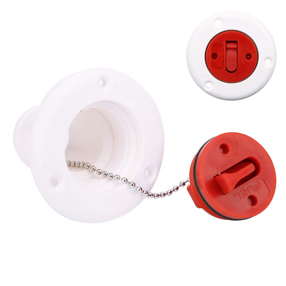 Ingresso acqua Tappo di riempimento ingresso acqua | Tappi di rifornimento del ponte del carburante per RV Marine Coperchio di riempimento in nylon da 38 mm (1,5 pollici) per camion di barche da yac