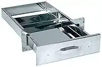 Gaveta Cinzeiro Aço Inox Churrasqueira Alvenaria 4,5x25x37cm