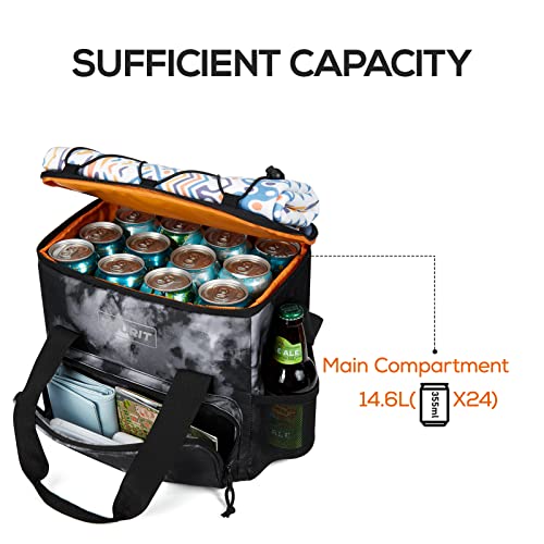 Image of TOURIT Small Soft Cooler Bag Insulated, 24 /35 /46-Can Lunch Cooler Bag, Ice Chest, 14.6 /24 /32L Leakproof & Portable Coolers for Picnic, Beach, Camping, Work, Travel, Trip