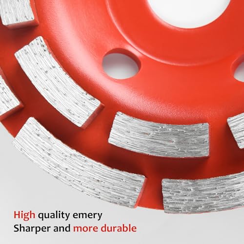 Image of TOOLEAGUE 4.5 Inch Diamond Concrete Grinding Wheel for Angle Grinder,3 Pcs
