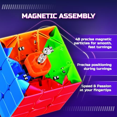 Image of Cubelelo Drift 3M v3 3x3 Magnetic Speed Cube (Standard) | 2025 Version | Ideal Speedcube for Kids Above 5 6 7 8 Years Old Children Boys Girls Adults