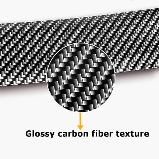 Image of NIKAVI Universal Anti-Scratch Car Door Sill Guard, 5M Carbon Fiber Sticker for Car Bumper, Pedal Protector, Scuff Plate Cover - Scratch Proof, Removable, Black (5CM Width)