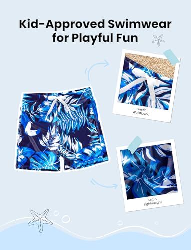 Image of PATPAT Mommy and Me Matching Swimsuit：One Piece V Neck Bathing Suits Leaves Printed Family Swimwear Matching Set