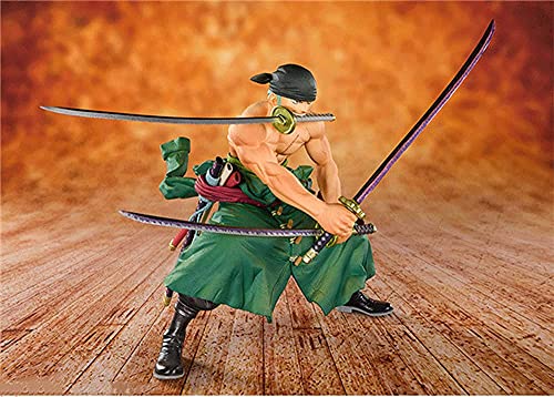 Sucici One Piece Roronoa Zoro (11Cm/4.3In) 20Th Anniversary Three Swordsman Fighting State Action Figure Cartoon Character Anime Figure/Doll/Statue/Model Pvc Material Toys/Collection/Decoration/Gifts #TOP2