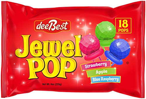 Jewel Pop Ring Shaped Hard Candy Party Mix | 36 Count (18 Individuals Per Bag) | Assorted + Twist #TOP1