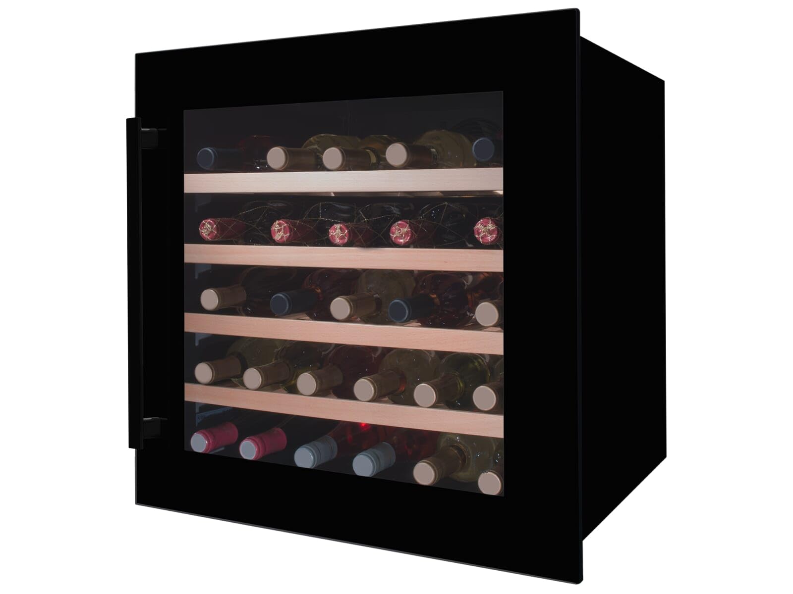 Amica WK 341 210 S Einbau-Weinkühlschrank/Weintemperierschrank/schwarz/max. 40 Bordeauxflaschen/VinoOptima System™