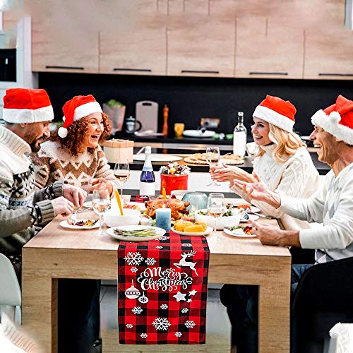 WELLXUNK® Tovaglia di Natale, Runner da Tavola in