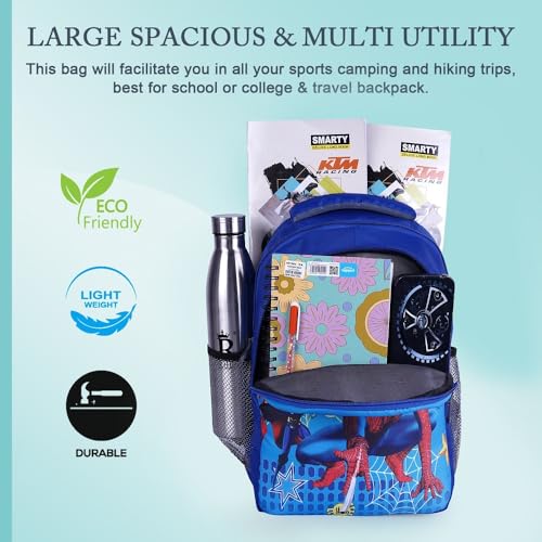 Image of GOOD STAR Polyester kids Primary School Backpack, 30 Litres, Cartoon Print, for Nursery to 5th Standard Boys and Girls Tuition Lightweight cartoon Bag