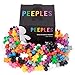 Brybelly Peeples - 100 24mm Plastic Game Piece Tokens in 10 Colors - Bulk Tabletop Game Component Replacement - Compatible with Carcassonne, Circus, Dos Rios, Agricola, and More - Ages 60+