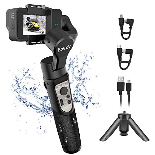 hohem iSteady PRO 3 Gimbal palmare a 3 Assi, stabilizzatore cardanico aggiornato per GoPro Hero 8/7/6/5/4/3, DJI OSMO Action e Altre Action Cam, Supporto WiFi e Controllo Via Cavo