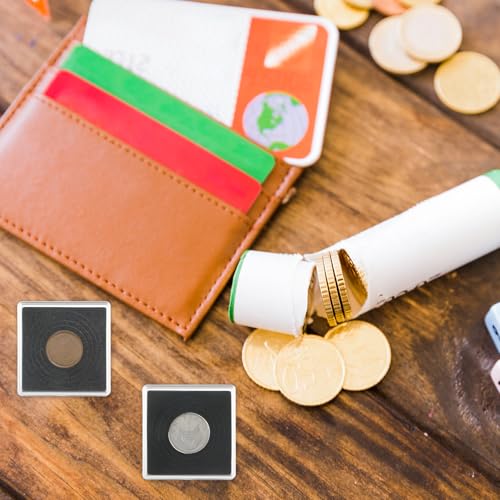 Cajas para Monedas 10 Piezas Transparente y Negro miniatura 6