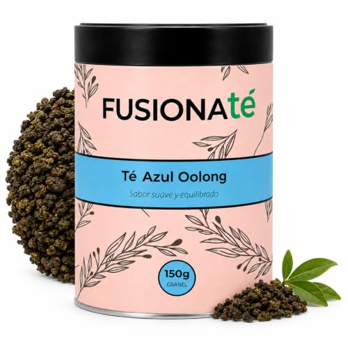 FUSIONATÉ Té Azul Oolong a Granel, Lata 150 g de Té Semifermentado Natural, Antioxidante y Depurativo, 100% Natural, Ideal para Infusión Caliente o Fría