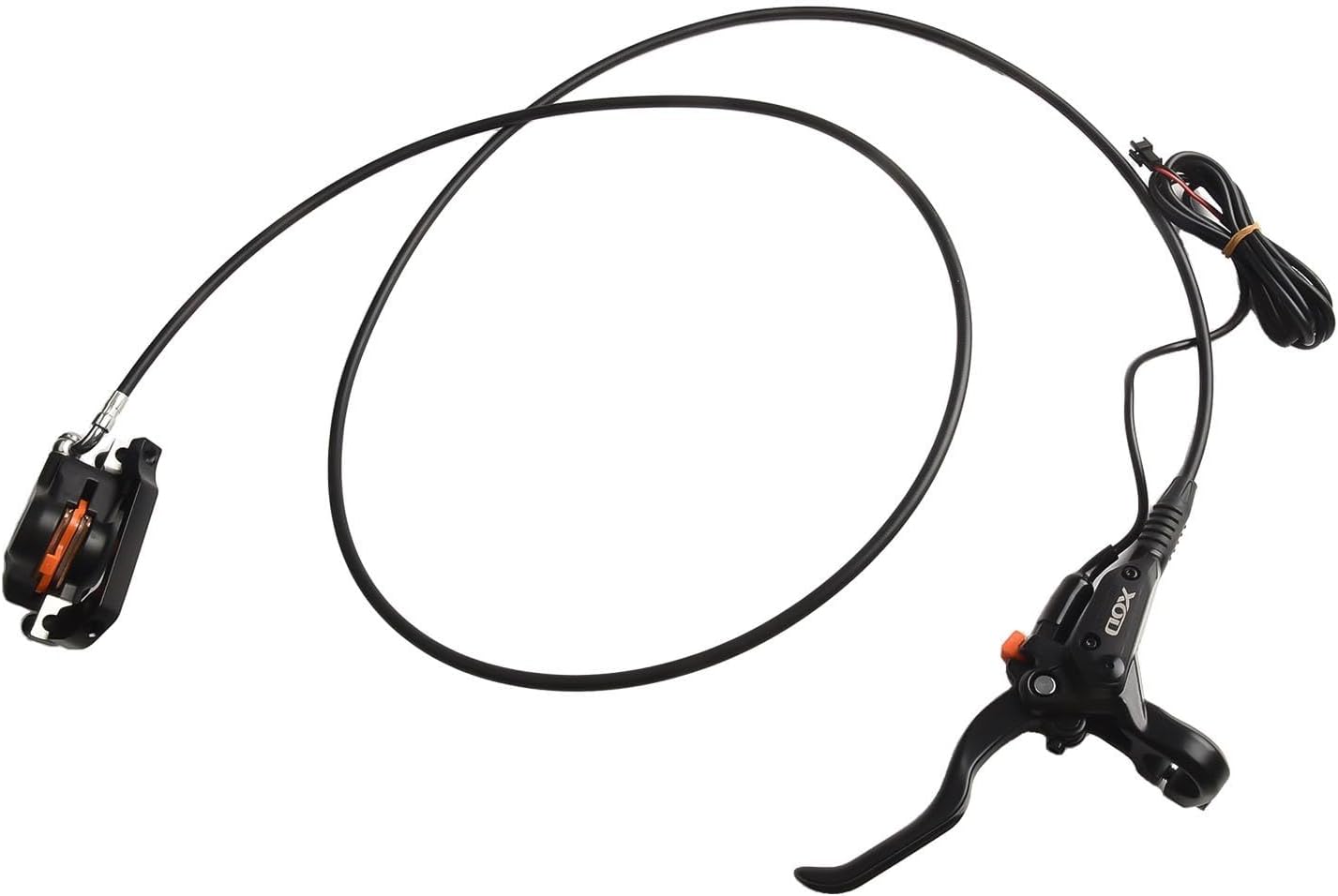 E-Bike Hydraulic Disc Brake Set, Aluminum Alloy Front and Rear Bicycle Brakes for Electric Bike, Left Front Right Rear Configuration(Left rear)