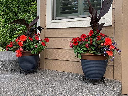 Cocoyard Garden Supply 10 Inch Metal Plant Stand, Set Of 2, Heavy Duty Flower Pot Holder Rack For Indoor Outdoor, Metal Rustproof Iron Planter Pot Trivet, Great Gift For Plant Lovers Or Any Occasion #TOP4