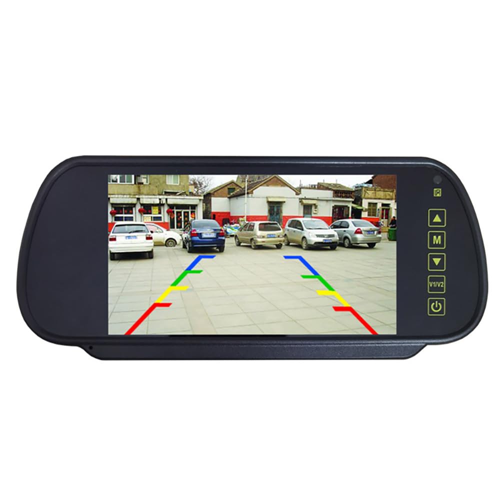 7 Zoll Auto Rückspiegel, Autospiegel Große Vision Weitwinkel Panorama, Auto Innenspiegel Ersatz, Blendschutz Rückspiegel Universal für Auto