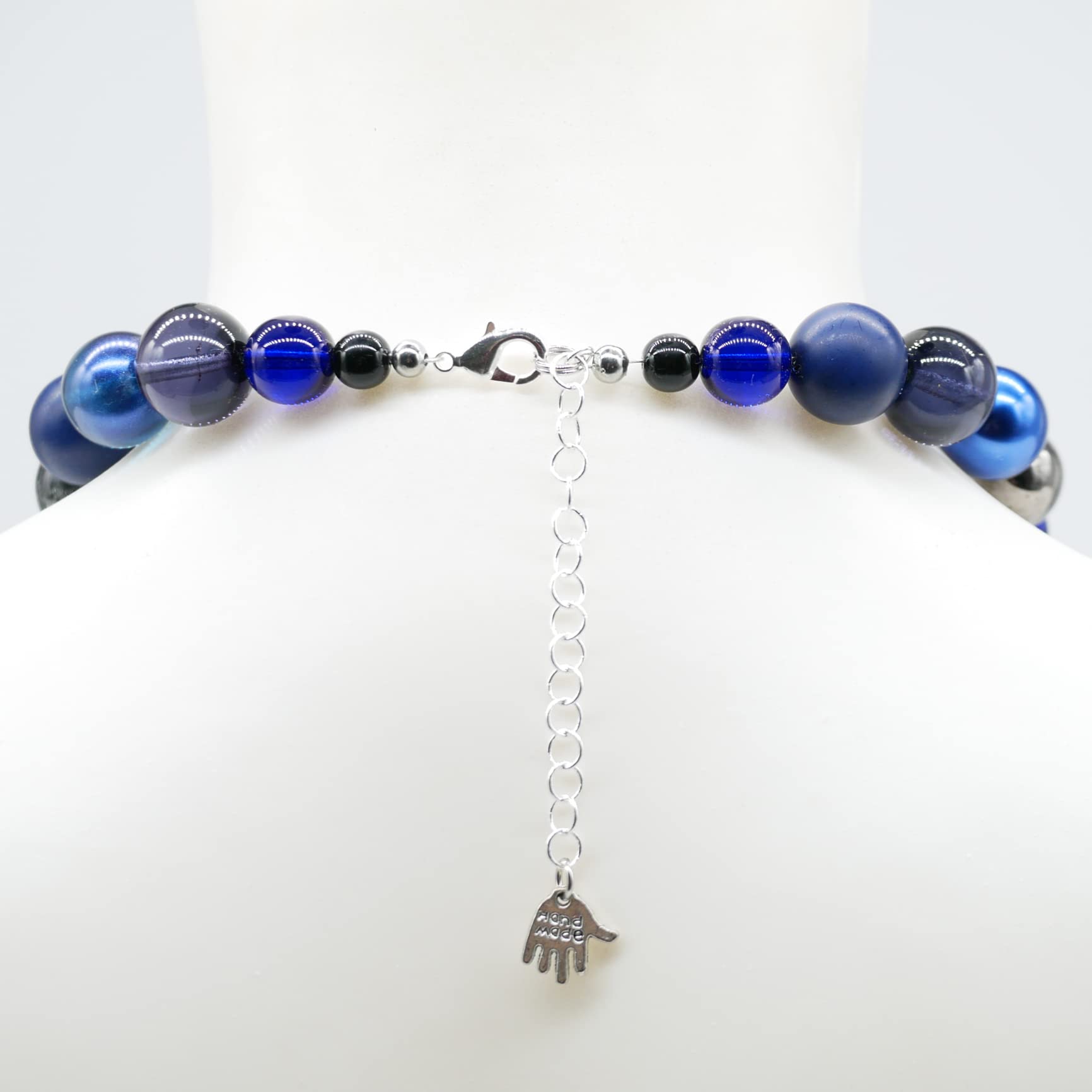 Perlenkette Halskette Damen Handmade 45 cm Statement Kette | Ketten aus Perlen Choker Halsband aesthetic Necklace Schmuck Beads Perlenkette für Frauen
