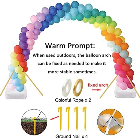 CZCPAPY White Balloon Arch Kit Balloon Arch Kit, DIY Balloon Arch Bracket, Indoor or Outdoor Party Birthday Accessories, Wedding Reception, Christmas And New Year Decorations
