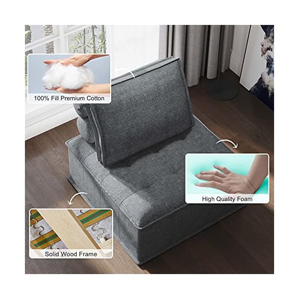 Belffin Modular Sectional Sofa Couch Reversible L Shaped Corner Sofa Fabric U Shaped Sofa Couch - Image 8