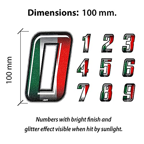 Image of Quattroerre 13232 Number Racing Flag 2, 10 x 6.5 cm