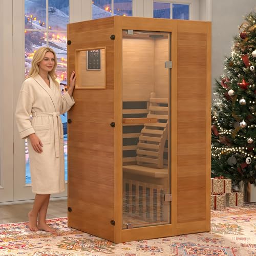 Infrared Sauna 1 Person Red Light Home Sauna