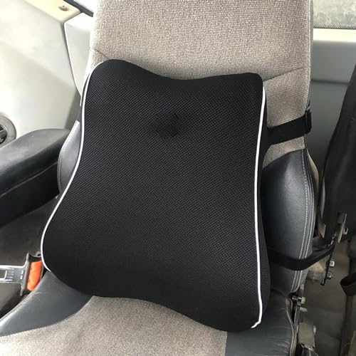 Almofada Traseira da Cadeira, Algodão Preto Ergonômico do Descanso do Apoio Traseiro para a Cadeira