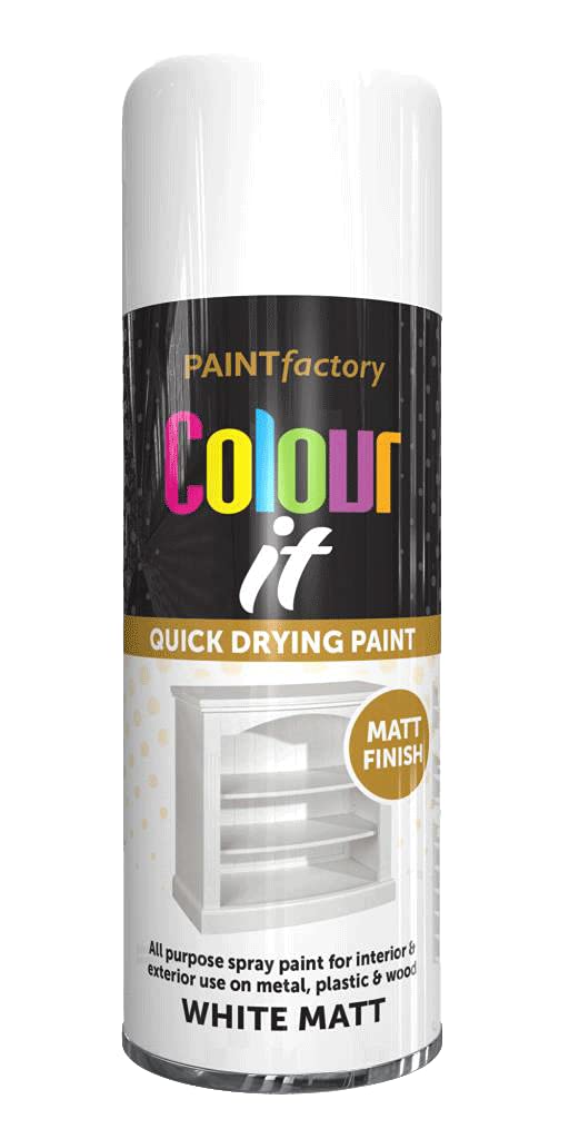 Classic Signature - 2 x All Purpose White Matt Aerosol Spray Paint 400ml Quick Drying Spray,Fast Dry and Excellent Coverage for Metal, Wood, Plastic and More