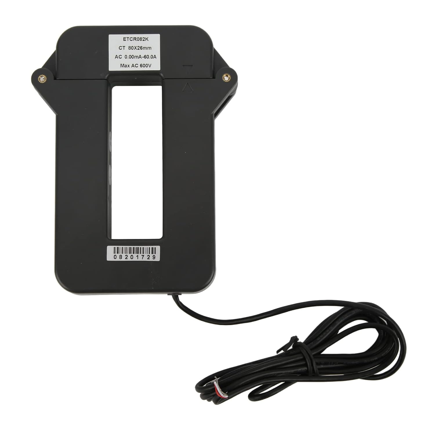 ETCR082K Current Transformer 0.5 Class Open Close Design for AC Leakage Current Detection Power Quality Analysis in Electric Power Railway Industrial Applications ABS Perma